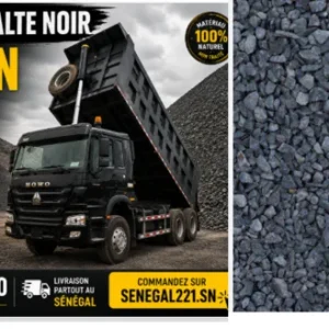 Camion de Béton Noir (Gravier Basalte)  20 m³ Sénégal : Prix & Livraison