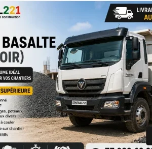 Camion Gravier Basalte 8m³ (Béton Noir) Sénégal: Prix