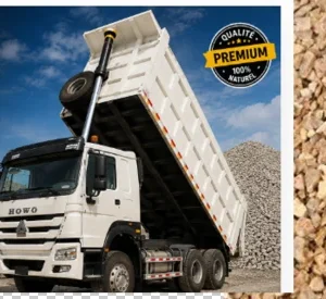 Camion de Gravier Silex 20m³ Sénégal : Prix & Livraison