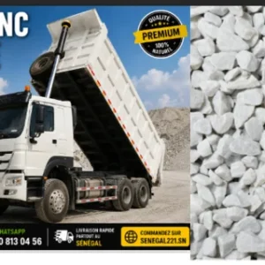Camion Béton Blanc (Calcaire) 20m³ Sénégal : Prix & Livraison