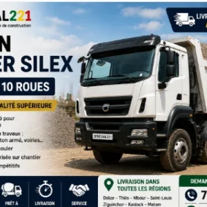 Camion Gravier Silex 16m³ 10 Roues Sénégal : Prix & Livraison