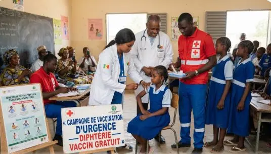 Diphtérie à Thiès : campagne de vaccination d&rsquo;urgence lancée dans les écoles