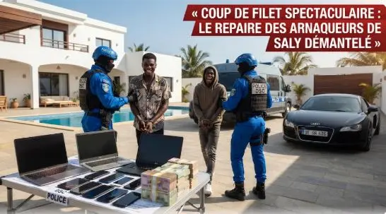 Le luxueux repaire de Saly : coup de filet spectaculaire de la DSC contre le gang des « arnaques Wave »