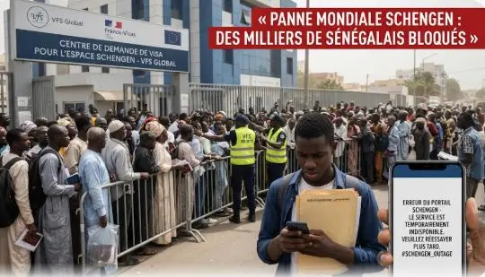 Bug mondial sur la plateforme Schengen : des milliers de Sénégalais bloqués dans leurs démarches de visa