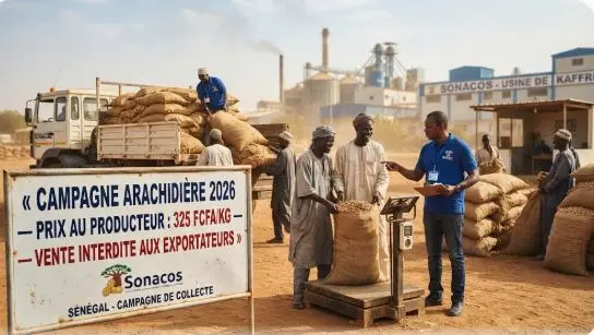 Campagne arachidière 2026 : l’État fixe un prix record pour soutenir la Sonacos face aux exportateurs
