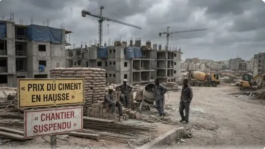 Immobilier au Sénégal : la flambée du ciment met les chantiers dakarois à l’arrêt
