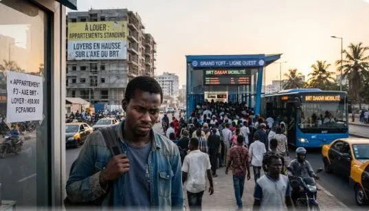 Flambée immobilière le long du BRT à Dakar : louer à Grand Yoff ou Guédiawaye devient un luxe