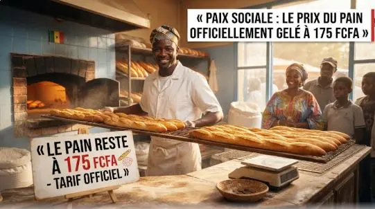 Le pain reste à 175 FCFA : l’État bloque la hausse et offre des subventions aux boulangers
